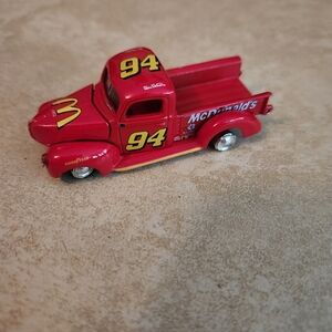 Racing Champions Red  1940 Ford  Pickup Truck McDonald's 1/64 Scale